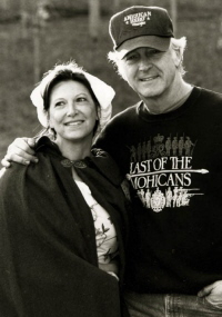 Jane & David on film set 1