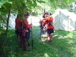 Even the Englishmen found shade to stand in